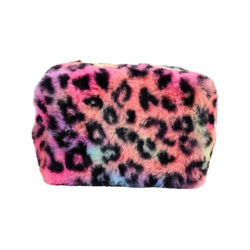 RAINBOW CHEETAH PRINT MAKE-UP BAG